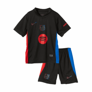 バルセロナ アウェイ サッカーユニフォーム キット 2024/25 キッズ 上下セット- Spotify Logo Without Text