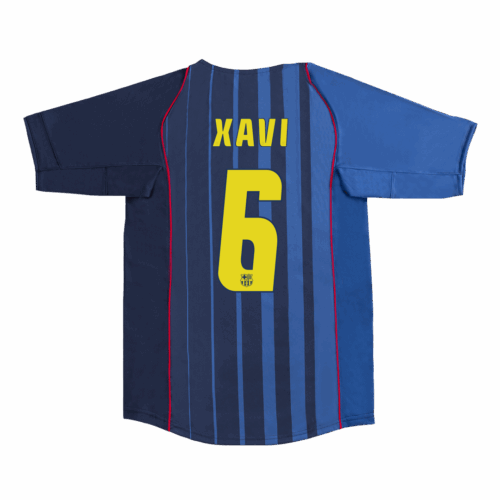 バルセロナ XAVI #6 アウェイ サッカーユニフォーム Retro 2004/05