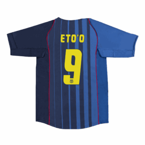 508644_1 バルセロナ ETO'O #9 アウェイ サッカーユニフォーム Retro 2004/05