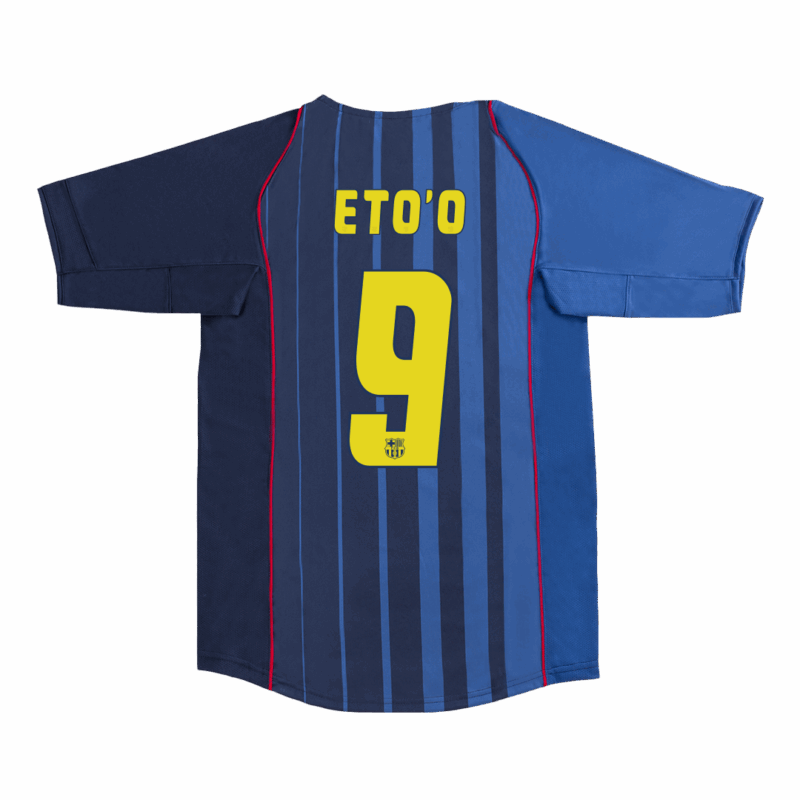 508644_1 バルセロナ ETO'O #9 アウェイ サッカーユニフォーム Retro 2004/05