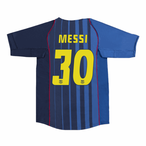 508646_1 バルセロナ MESSI #30 アウェイ サッカーユニフォーム Retro 2004/05