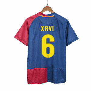 508704_1 バルセロナ XAVI #6 ホーム サッカーユニフォーム Retro 2008/09