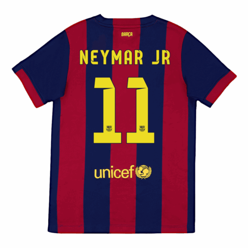バルセロナ NEYMAR JR #11 ホーム サッカーユニフォーム Retro 2014/15