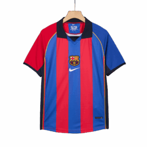 508785_4 バルセロナ XAVI #6 ホーム サッカーユニフォーム Retro 2001/02