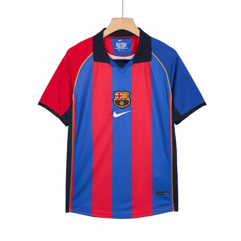 508785_4 バルセロナ XAVI #6 ホーム サッカーユニフォーム Retro 2001/02