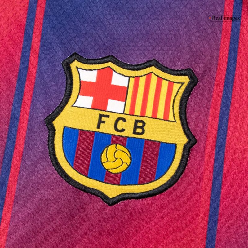 Barcelona Long Sleeve Home Soccer Jersey 2025/26