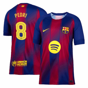 592076_1 バルセロナ PEDRI #8 ホーム サッカーユニフォーム 2025/26 - UCL Edition