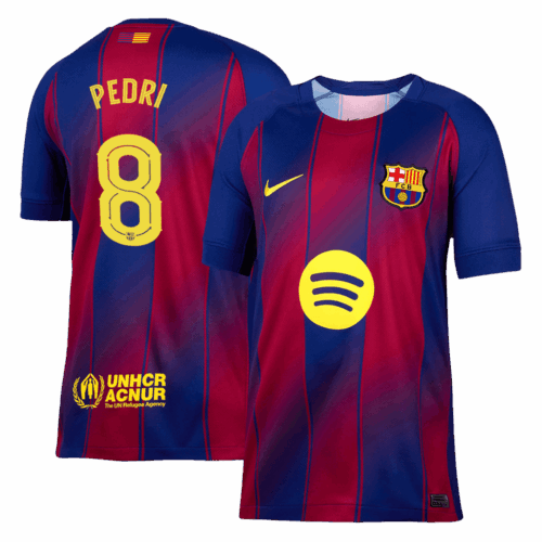 バルセロナ PEDRI #8 ホーム サッカーユニフォーム 2025/26 - UCL Edition