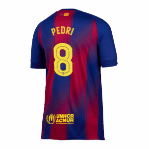 592076_3 バルセロナ PEDRI #8 ホーム サッカーユニフォーム 2025/26 - UCL Edition