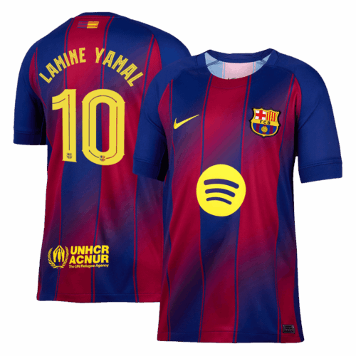 592078_1 バルセロナ LAMINE YAMAL #10 ホーム サッカーユニフォーム 2025/26 - UCL Edition