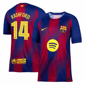 バルセロナ RASHFORD #14 ホーム サッカーユニフォーム 2025/26 - UCL Edition