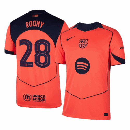 613496_1 Barcelona ROONY #28 Third Away Soccer Jersey 2025/26