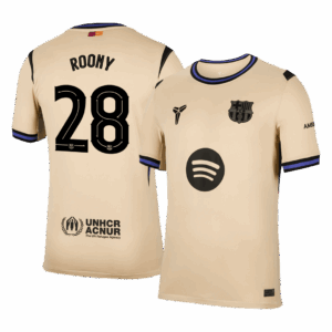 613577_1 Barcelona ROONY #28 Away Soccer Jersey 2025/26