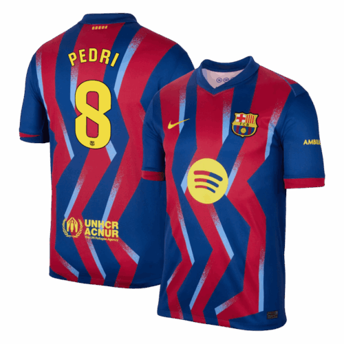 623809_1 Barcelona PEDRI #8 Fourth Away Soccer Jersey 2025/26