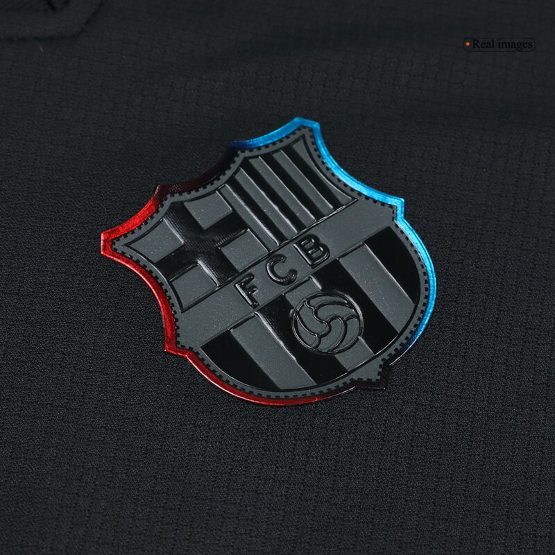 バルセロナ X Travis Scott アウェイ サッカーユニフォーム 2024/25 Black