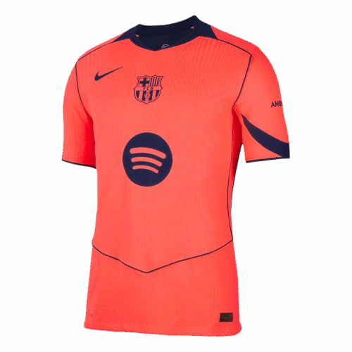 605690_1 オーセンティック バルセロナ サード アウェイ サッカーユニフォーム 25/26 Orange