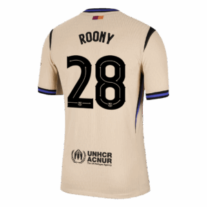 613533_3 ROONY #28 Authentic Barcelona Away Soccer Jersey 2025/26 Yellow- UCL