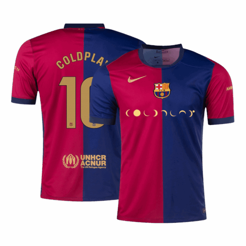 バルセロナ COLDPLAY #10 ホーム サッカーユニフォーム 2024/25