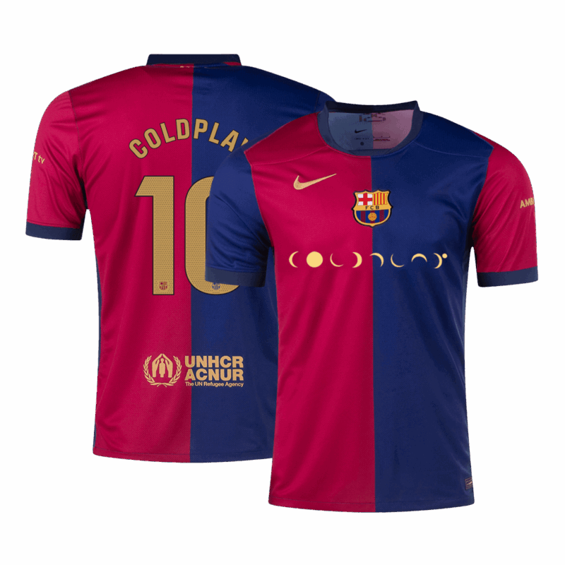 505840_1 バルセロナ COLDPLAY #10 ホーム サッカーユニフォーム 2024/25