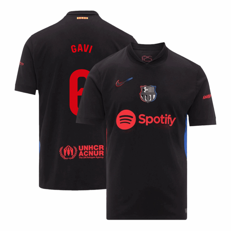 505851_1 バルセロナ GAVI #6 アウェイ サッカーユニフォーム 2024/25