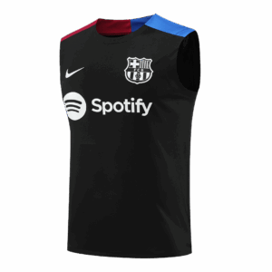 505837_2 バルセロナ Pre-Match Sleeveless Training サッカーユニフォーム 2024/25 - Black