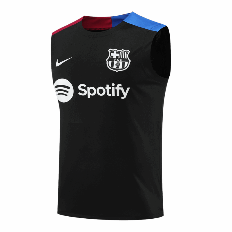 505837_2 バルセロナ Pre-Match Sleeveless Training サッカーユニフォーム 2024/25 - Black