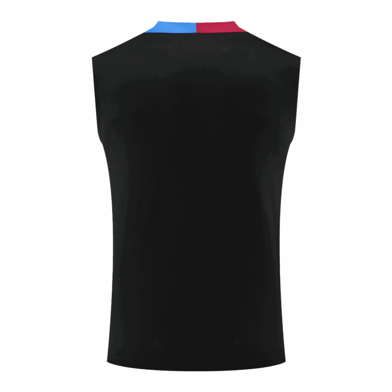 505837_3 バルセロナ Pre-Match Sleeveless Training サッカーユニフォーム 2024/25 - Black
