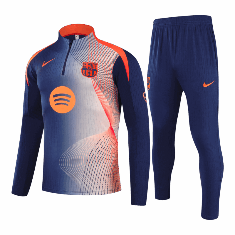 Barcelona Sweatshirt Kit 2025/26 - Black&Orange (Top+Pants)