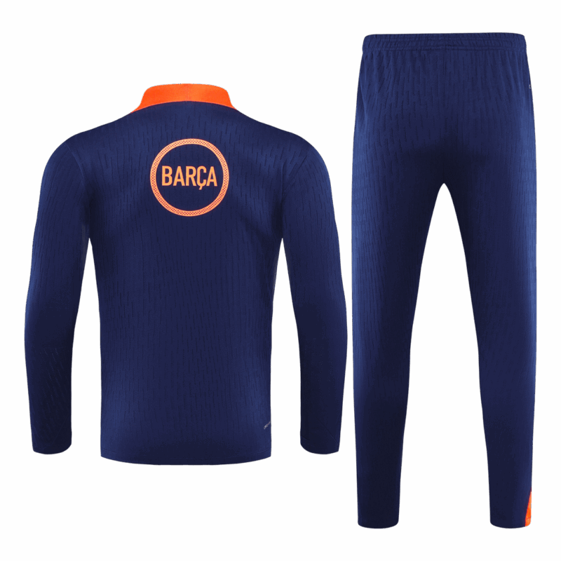 Barcelona Sweatshirt Kit 2025/26 - Black&Orange (Top+Pants)