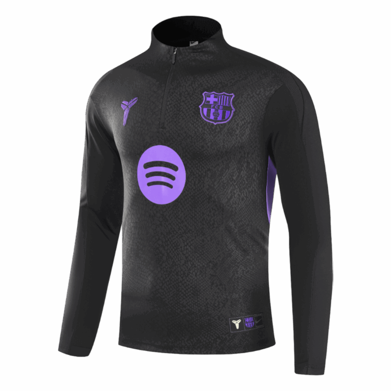 Barcelona Sweatshirt Kit 2025/26 - Black (Top+Pants)