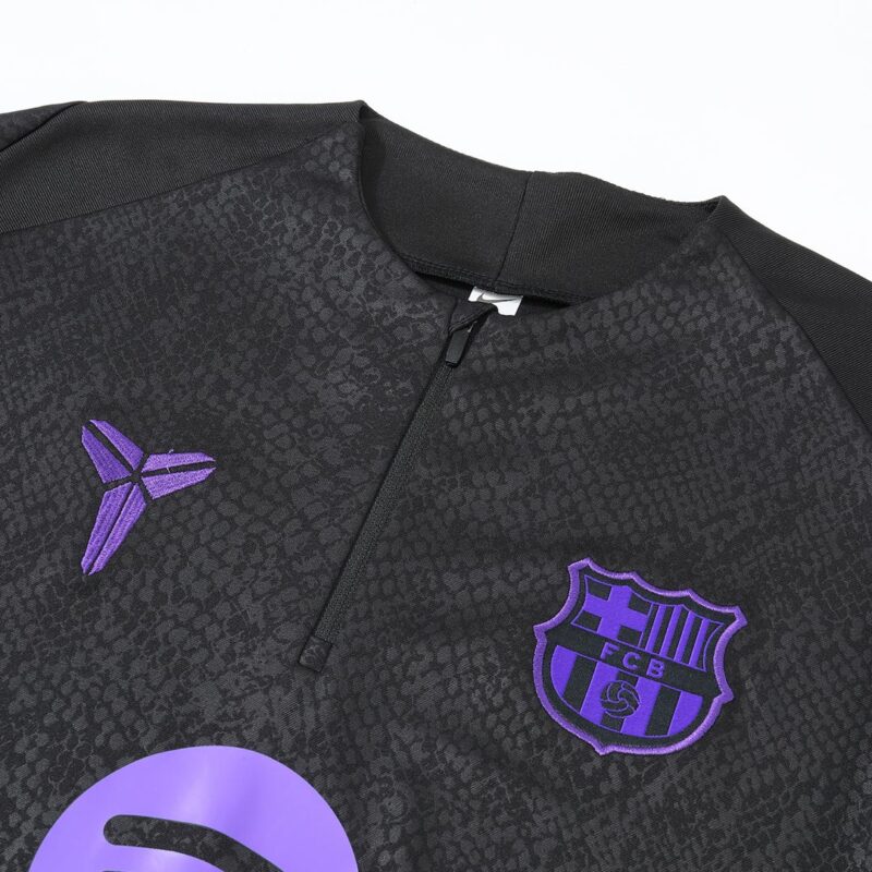Barcelona Sweatshirt Kit 2025/26 - Black (Top+Pants)