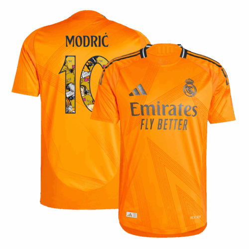 489591_1 レアルマドリード MODRIĆ #10 アウェイ ユニフォーム オーセンティック 2024/25 - Bear Champ Font