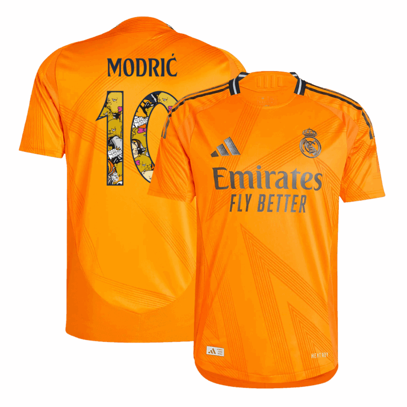 レアルマドリード MODRIĆ #10 アウェイ ユニフォーム オーセンティック 2024/25 - Bear Champ Font