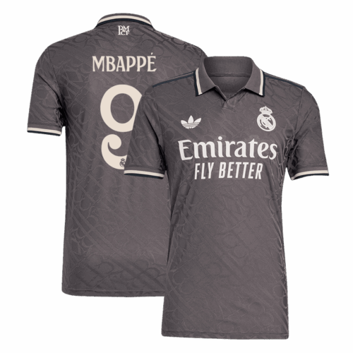 601130_1 レアルマドリード MBAPPÉ #9 サード アウェイ サッカーユニフォーム オーセンティック 2024/25