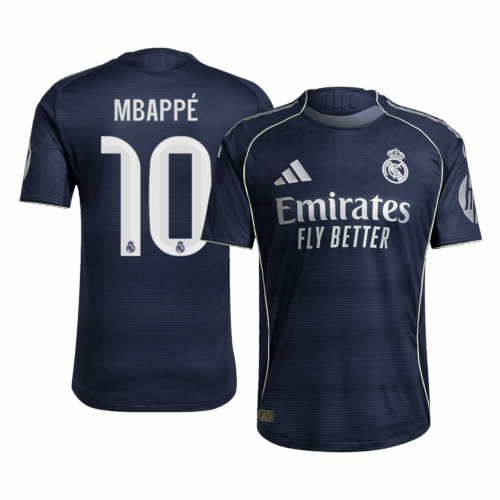 601165_1 レアルマドリード MBAPPÉ #10 アウェイ サッカーユニフォーム オーセンティック 2025/26