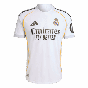 601140_1 オーセンティック レアルマドリード ホーム サッカーユニフォーム 2025/26 White