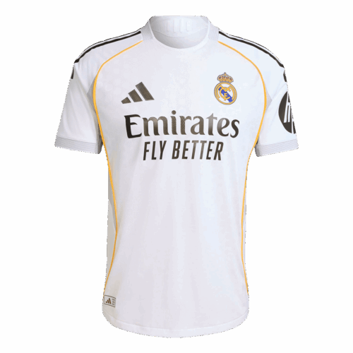 601140_1 オーセンティック レアルマドリード ホーム サッカーユニフォーム 2025/26 White