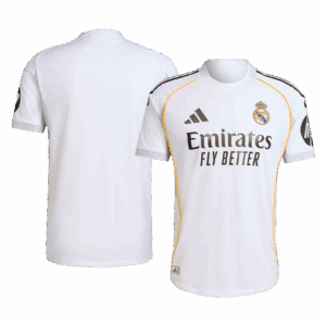 601140_3 オーセンティック レアルマドリード ホーム サッカーユニフォーム 2025/26 White