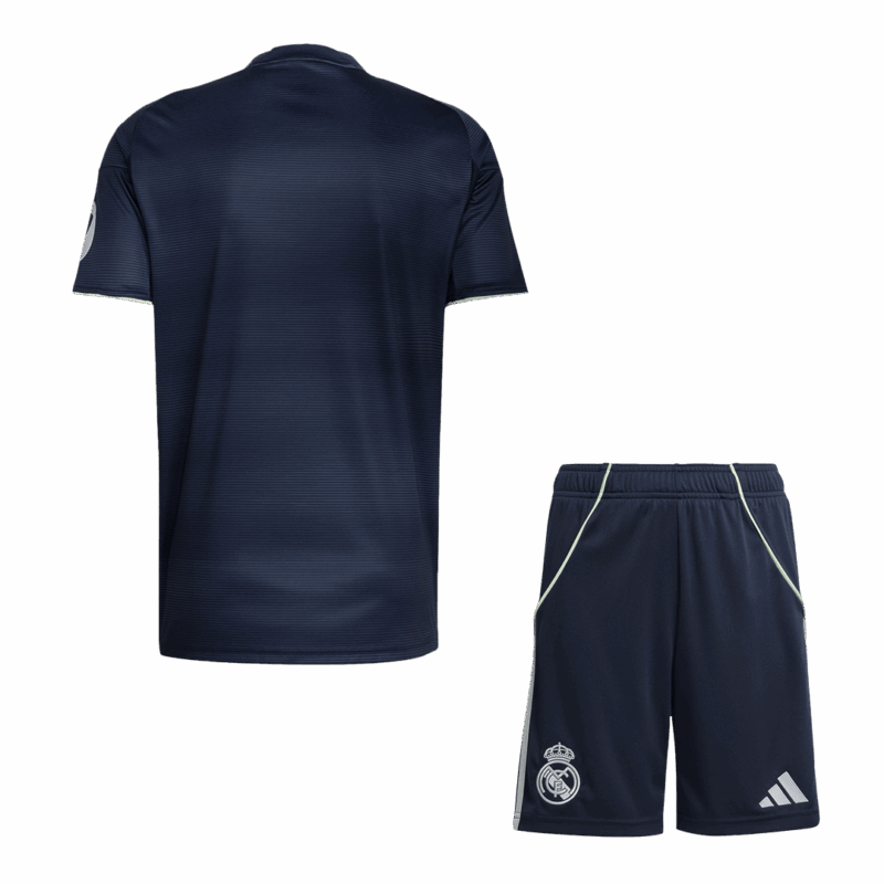 599835_2 レアルマドリード アウェイ サッカーユニフォーム キット 2025/26 上下セット