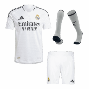 レアルマドリード ホーム サッカーユニフォーム キット オーセンティック 2024/25 (ユニフォーム+Shorts+Socks)