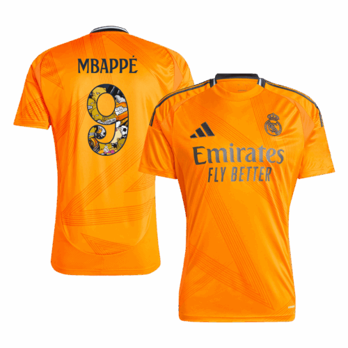 489584_1 レアルマドリード MBAPPÉ #9 アウェイ ユニフォーム 2024/25 - Bear Champ Font