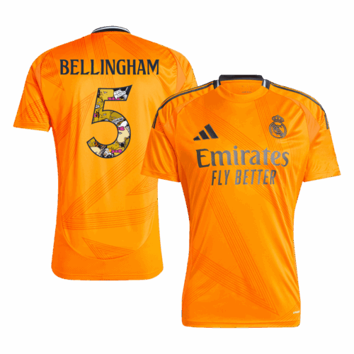 レアルマドリード BELLINGHAM #5 アウェイ ユニフォーム 2024/25 - Bear Champ Font