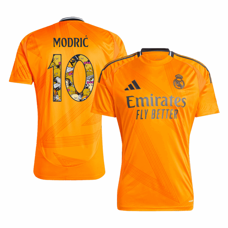 489587_1 レアルマドリード MODRIĆ #10 アウェイ ユニフォーム 2024/25 - Bear Champ Font