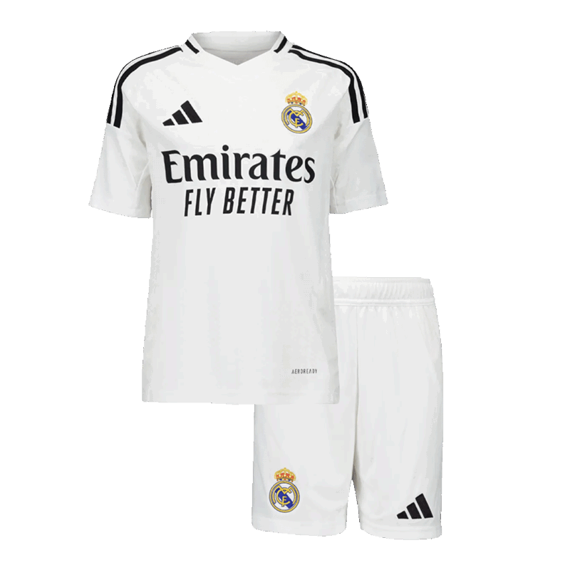 447346_1 レアルマドリード ホーム ユニフォーム キット 2024/25 キッズ 上下セット