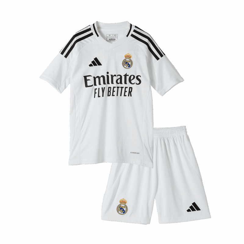447346_4 レアルマドリード ホーム ユニフォーム キット 2024/25 キッズ 上下セット