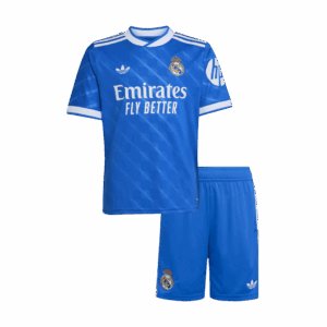 キッズ  レアルマドリード サード  アウェイ サッカーユニフォーム キット上下セット 25/26 Blue