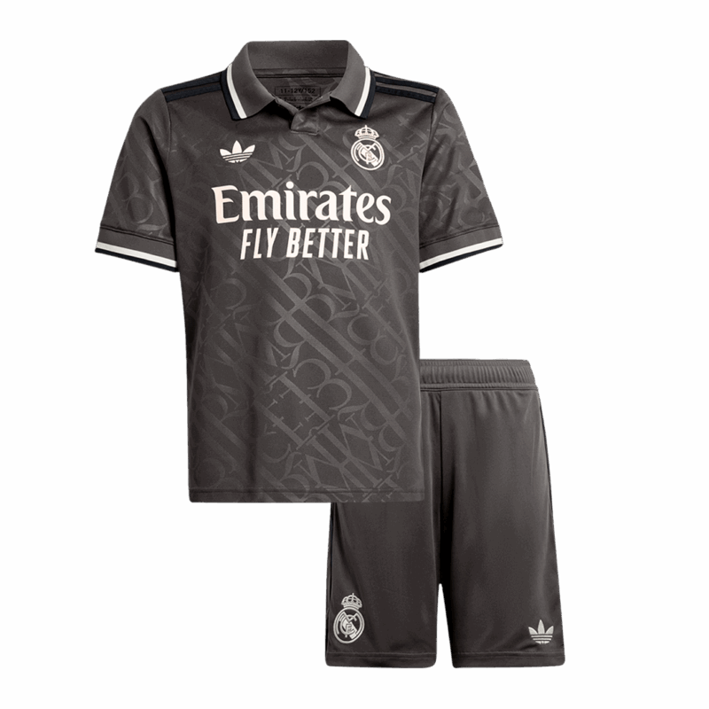 レアルマドリード サード  アウェイ サッカーユニフォーム キット 2024/25 キッズ 上下セット