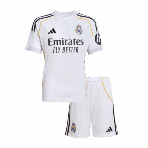 レアルマドリード ホーム サッカーユニフォーム キット 2025/26 キッズ 上下セット