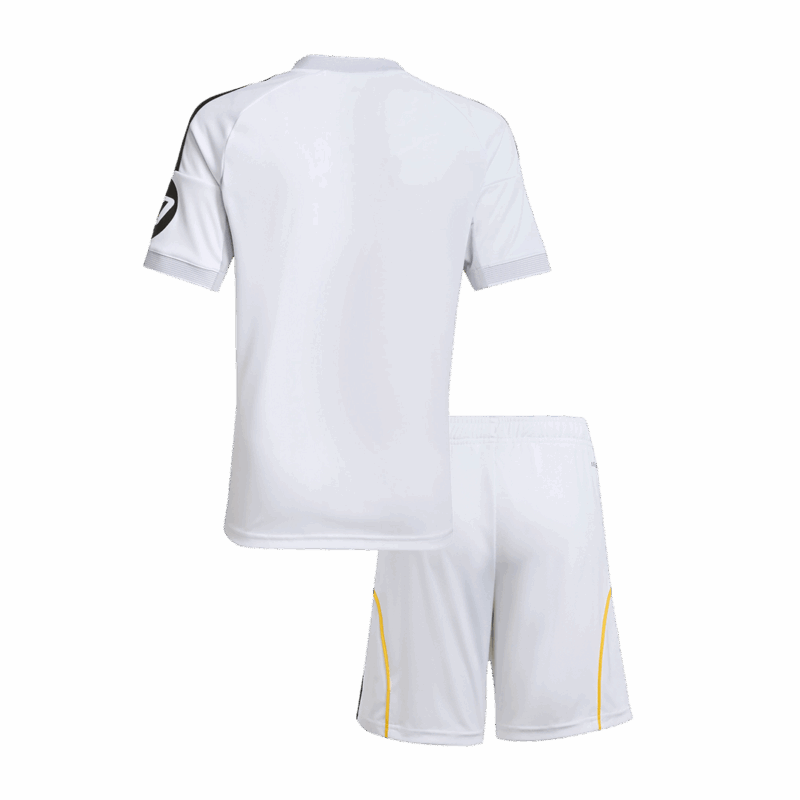 590368_2 レアルマドリード ホーム サッカーユニフォーム キット 2025/26 キッズ 上下セット