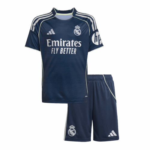 レアルマドリード アウェイ サッカーユニフォーム キット 2025/26 キッズ 上下セット